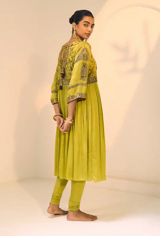 Green lavanya kurta set