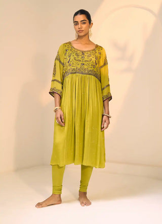 Green lavanya kurta set