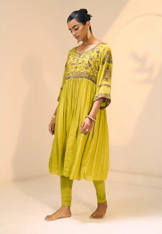 Green lavanya kurta set