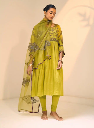 Green lavanya kurta set