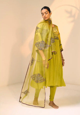 Green lavanya kurta set