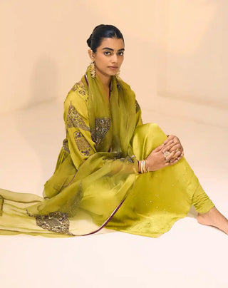 Green lavanya kurta set