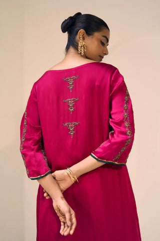 Pink anya kurta set