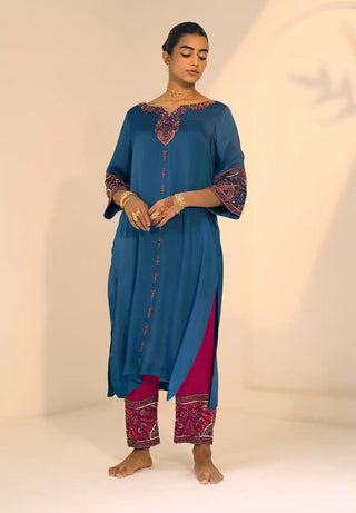 Blue taara kurta set