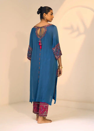 Blue taara kurta set