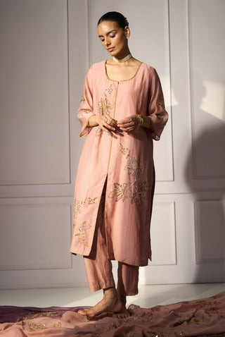 Pink balori kurta set