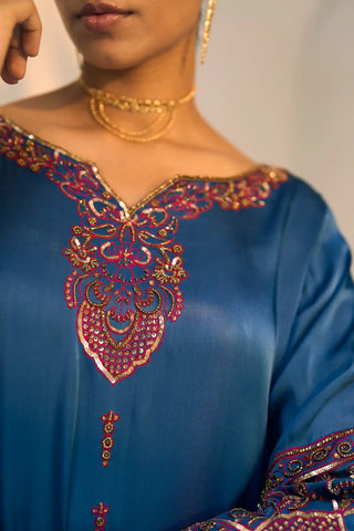 Blue taara kurta set