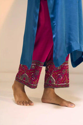 Blue taara kurta set