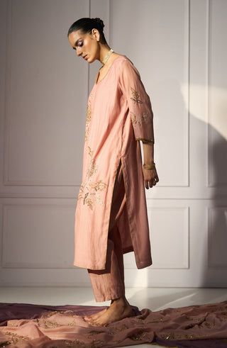 Pink balori kurta set