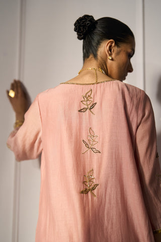 Pink balori kurta set