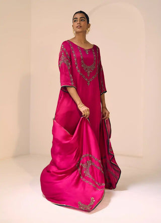 Pink anya kurta set