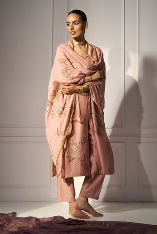 Pink balori kurta set