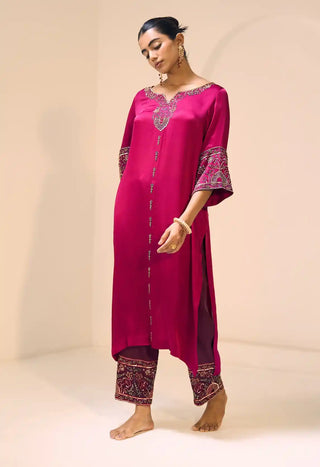 Pink taara kurta set