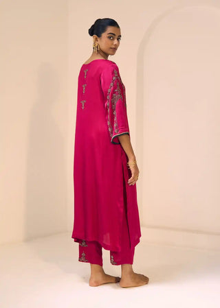 Pink anya kurta set