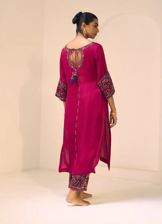 Pink taara kurta set