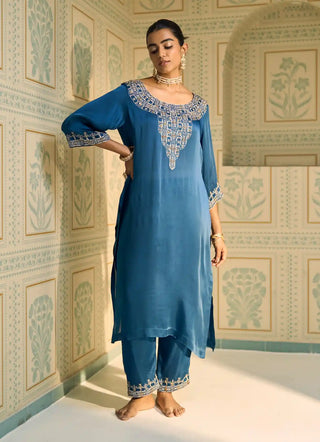 Blue isha kurta set