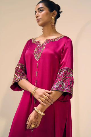 Pink taara kurta set