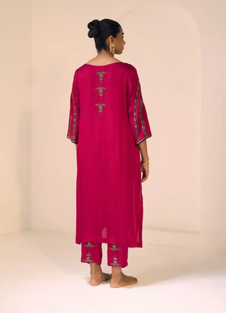 Pink anya kurta set