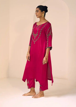 Pink anya kurta set