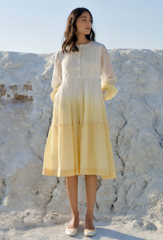 Corn silk yellow dress