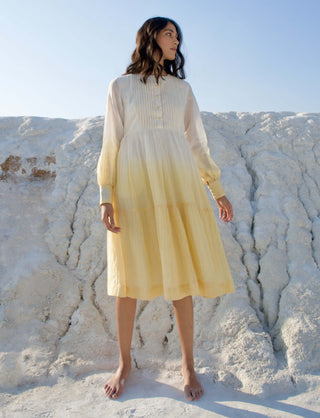 Corn silk yellow dress