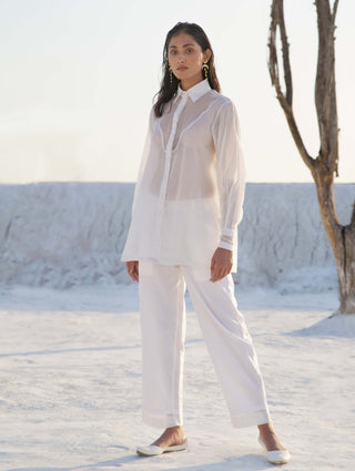 Lily pearl white shirt and pant