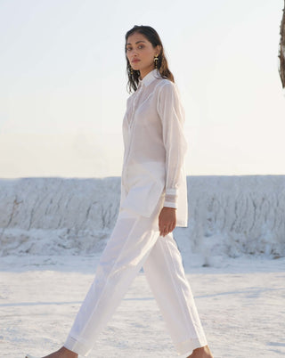 Lily pearl white shirt and pant