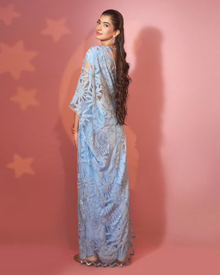 Chambray blue superstar kaftan set