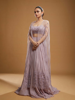 Tasmin lavender lehenga set