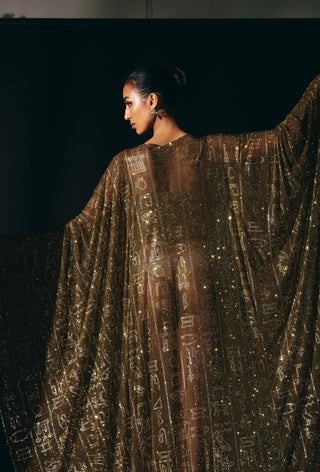 Gold amunet titi kaftan