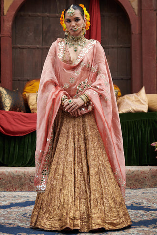 Maroon rakhta naach lehenga set