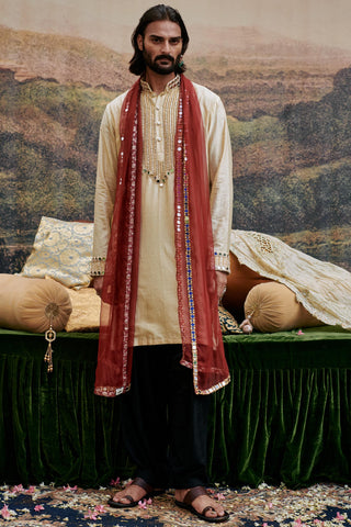 Beige zora naach kurta set