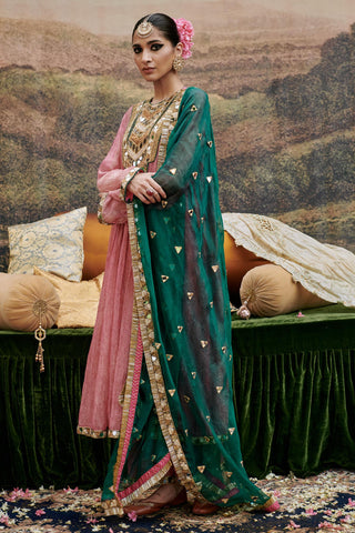 Pink padma naach tabaan suit