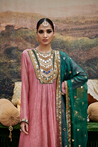 Pink padma naach tabaan suit