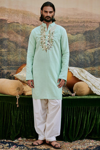 Blue aasmani naach kurta set