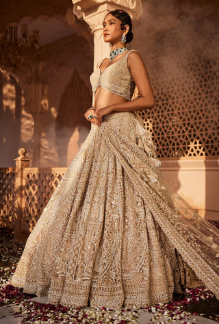 Vanya ivory embroidered lehenga set