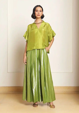 Bumi olive oversized top and trouser