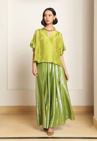 Bumi olive oversized top and trouser