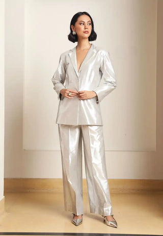 Gala blazer silver blazer and trousers