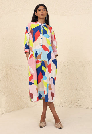 Wiona multicolor print dress