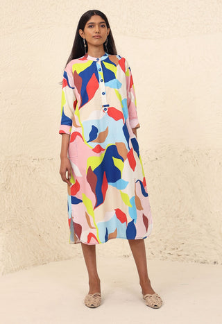 Wiona multicolor print dress