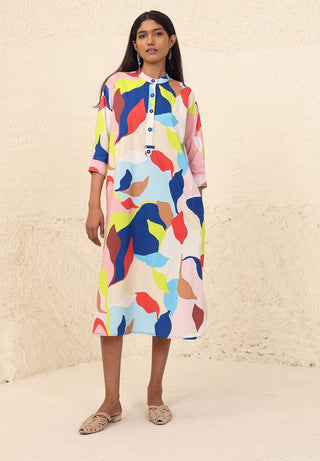 Wiona multicolor print dress