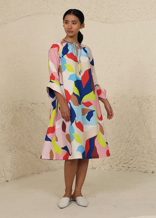 Eden multicolor print dress