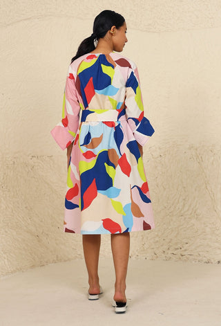 Eden multicolor print dress