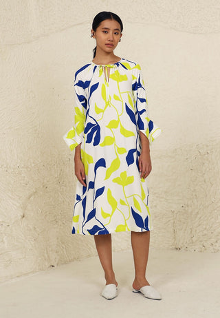 Eden lime print dress