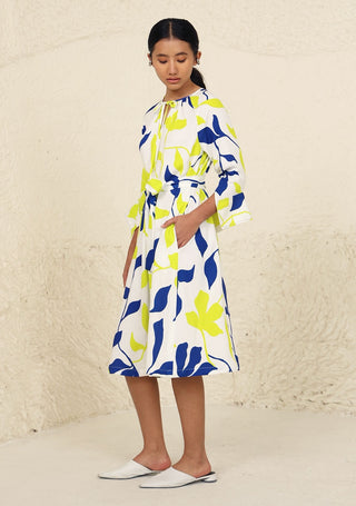 Eden lime print dress