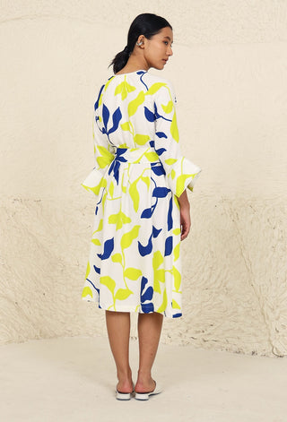 Eden lime print dress