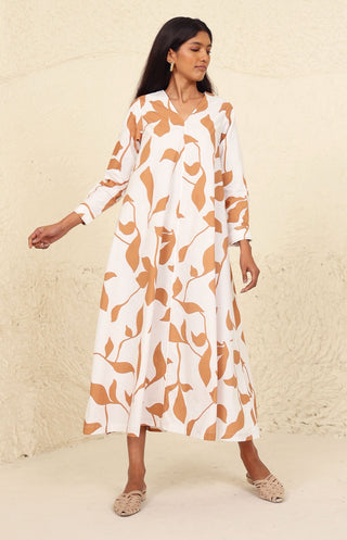 Milani beige print dress