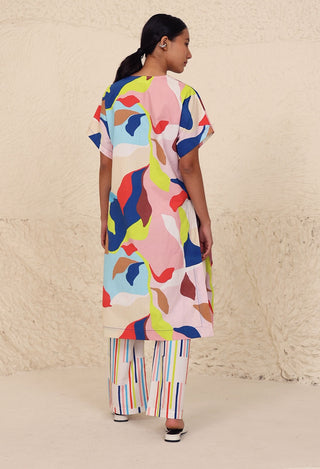 Morgan multicolor print tunic and trouser