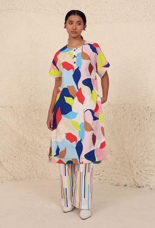 Morgan multicolor print tunic and trouser